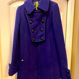 Soia& Kyo Peacock blue small winter coat